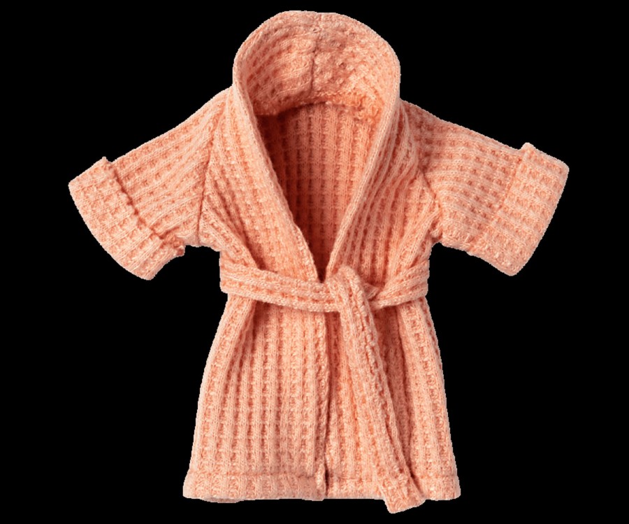 Gifts Maileg Little Treats | Bathrobe For Dad Or Mum Mouse | Coral