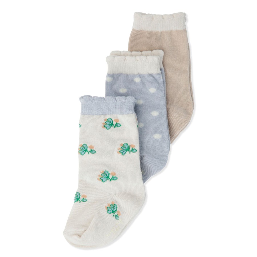 Clothing & Accessories Konges Slojd Socks, Booties & Tights | Frill Flower Socks Pack Of 3 | Tuti