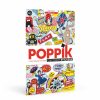 Play & Learn Poppik Stamps & Stickers | Giant Activity Sticker Poster - 100% English With 85 Repositionable Stickers By Poppik