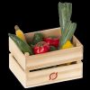 Play & Learn Maileg Pretend Play | Veggies & Fruits Wooden Box Sets