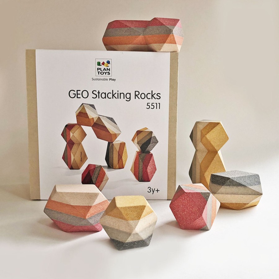 Gifts Plan Toys Little Treats | Geo Stacking Rocks