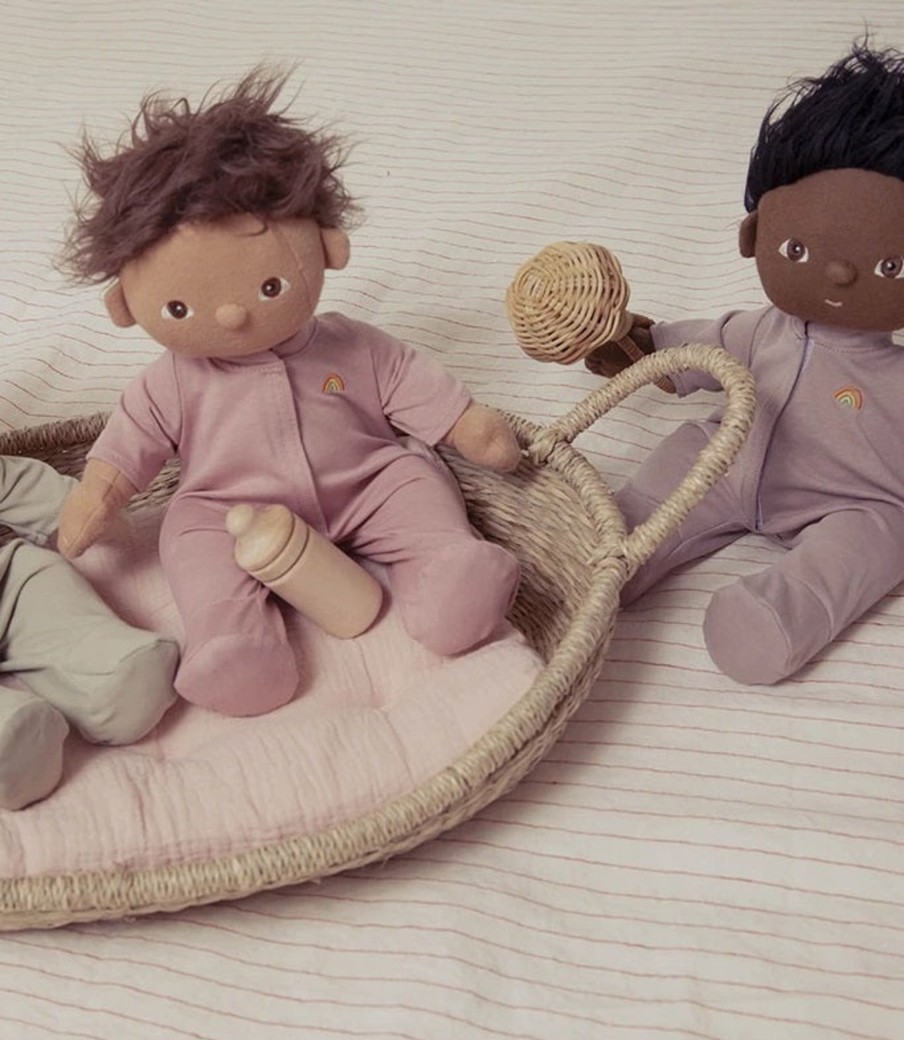 Play & Learn Olli Ella Dolls & Accessories | Olli Ella Dinkum Doll Pjs | Blush