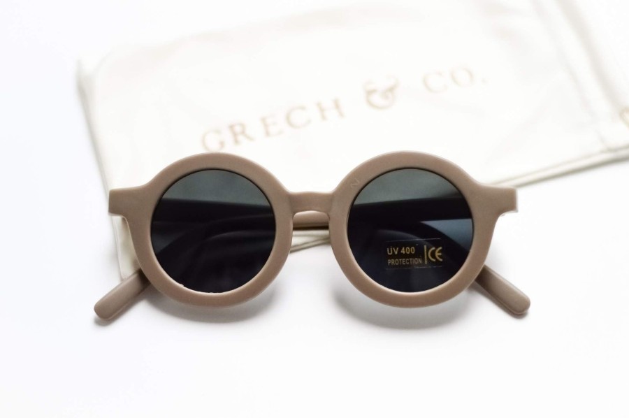 Gifts Grech & Co. Summer Shop | Grech & Co. Sustainable Kids Sunglasses With Matte Finish | Stone