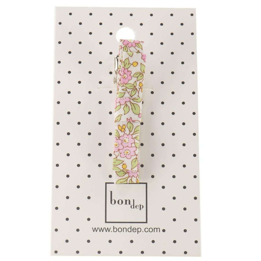 Clothing & Accessories Bon Dep Hair Accessories | Liberty Alligator Hair Clip In Chamomile Pink By Bon Dep