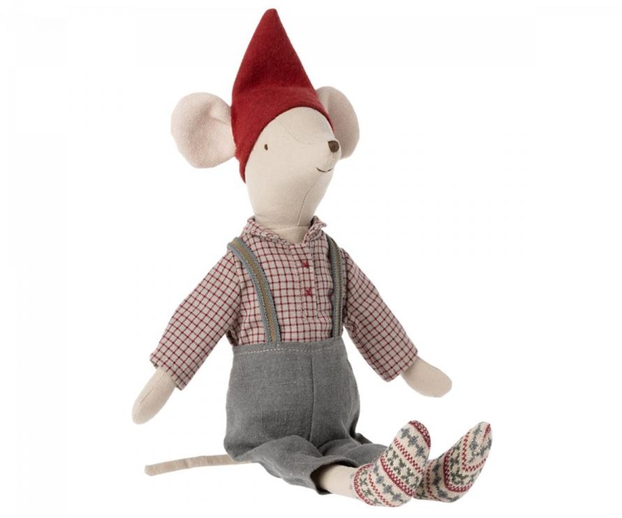 Gifts Maileg Gifts For Newborns | Christmas Mouse, Medium | Boy