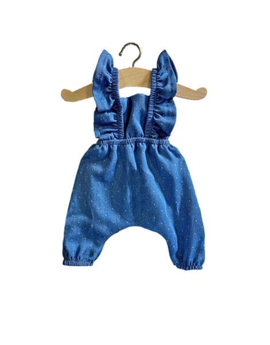 Play & Learn Minikane Dolls & Accessories | Maya Denim Polka Dot Jumpsuit For Minikane X Gordis Dolls