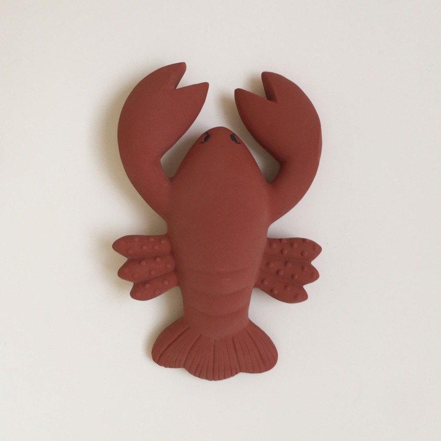 @Home Konges Slojd Valentines | 100% Natural Rubber Lobster Teether By Konges Slojd