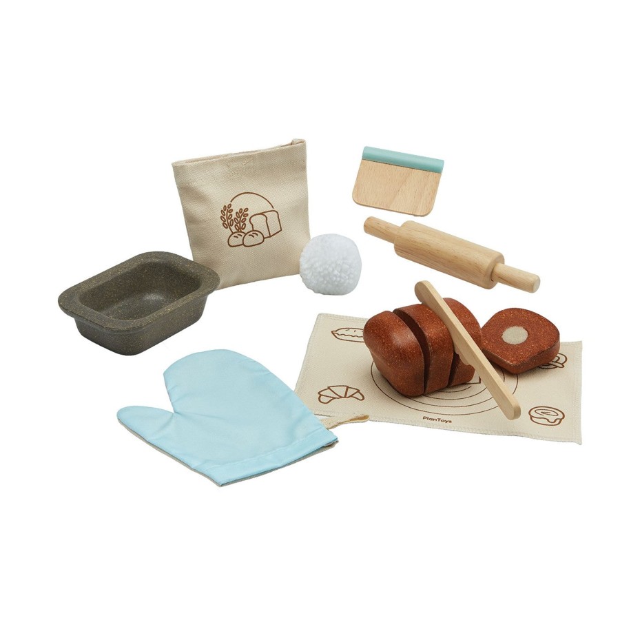 Play & Learn Plan Toys Wooden Toys | Bread Loaf Set