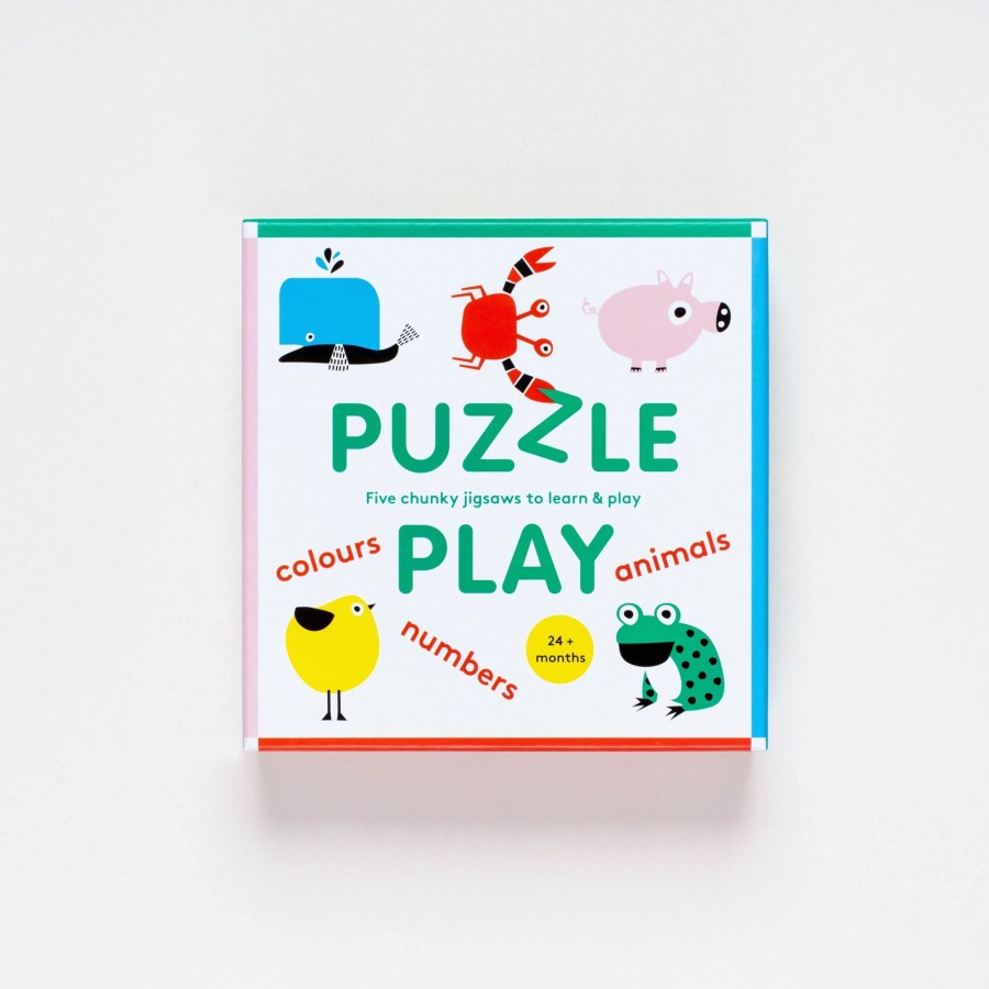 Play & Learn Laurence King Puzzles & Games | Puzzle Play | Five Chunky Jigsaws To Learn & Play