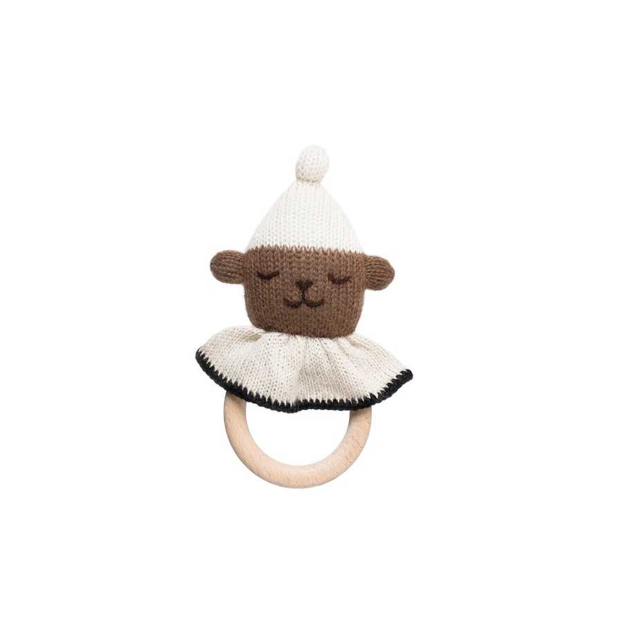 Baby Main Sauvage Pacifiers, Clips & Teethers | Teddy Teething Ring By Main Sauvage