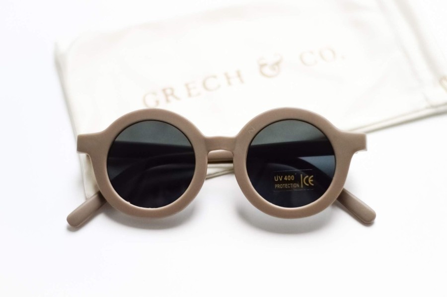 Clothing & Accessories Grech & Co. Swimwear | Grech & Co. Sustainable Kids Sunglasses With Matte Finish | Stone