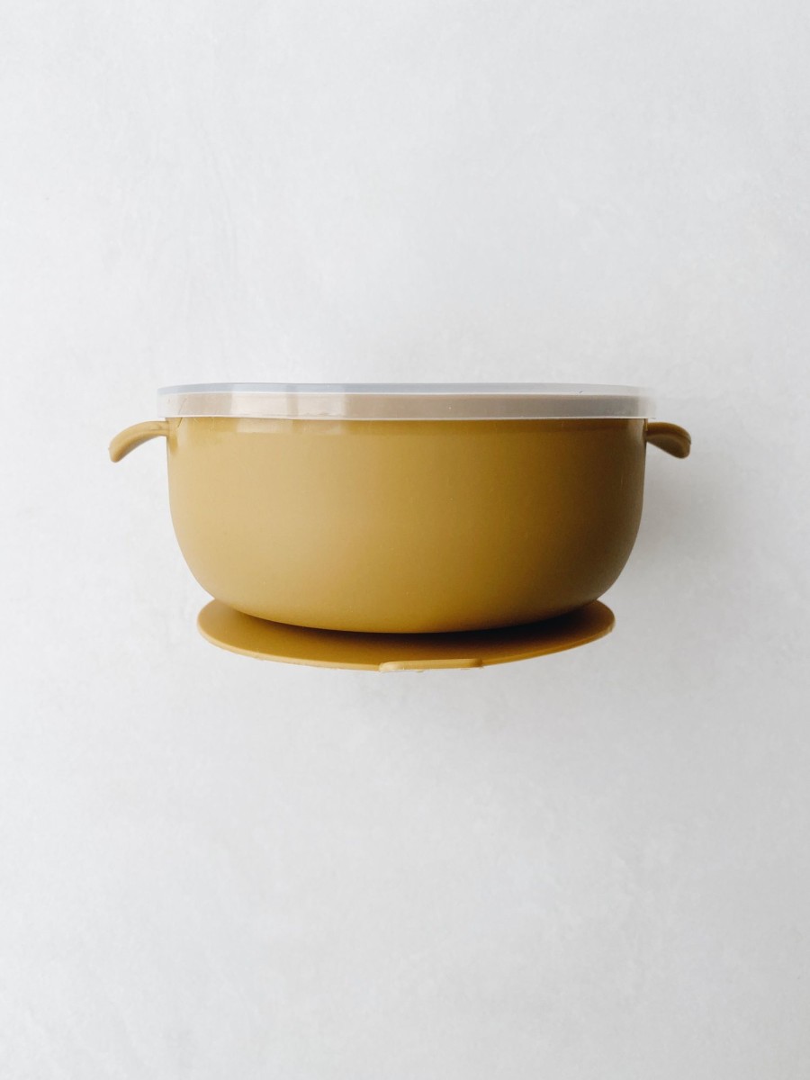 @Home The Kids Collection Plates, Bowls & Cups | Silicone Non-Slip Bowl In Mustard