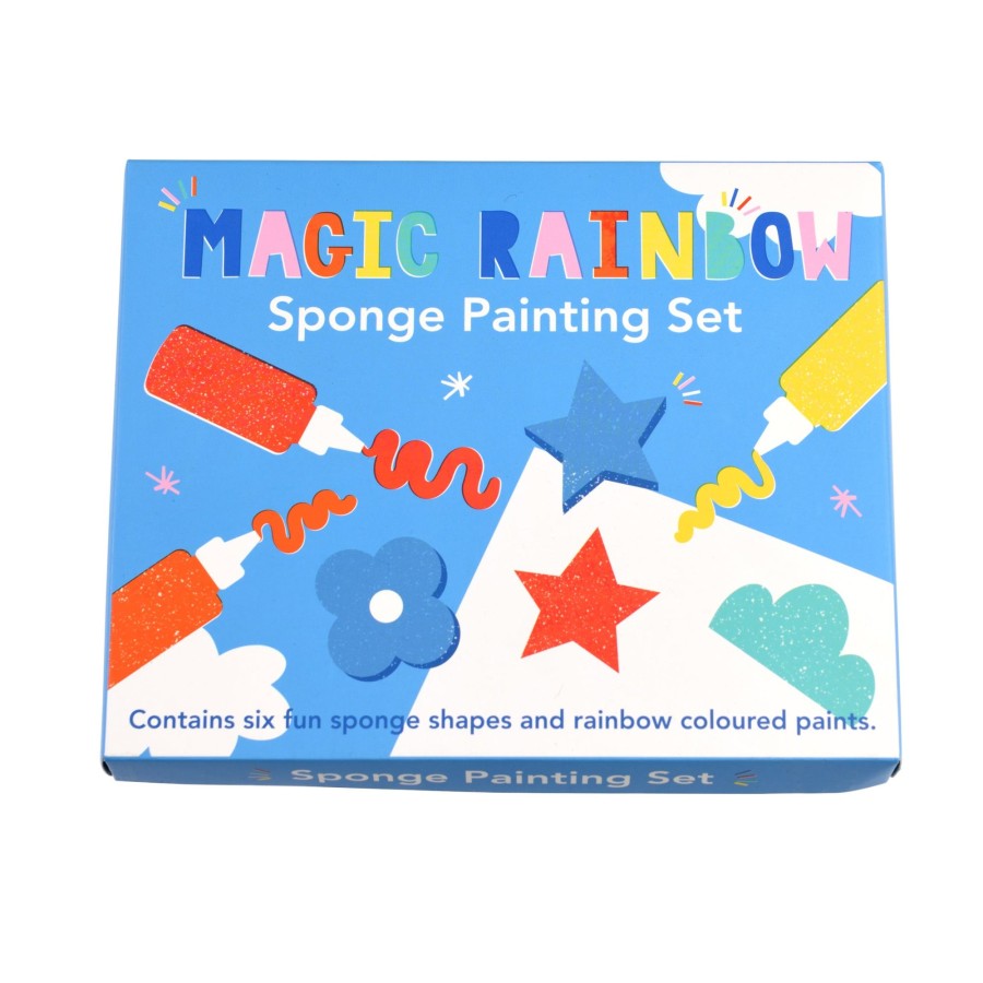 Play & Learn Rex London Colouring | Magic Rainbow Sponge Painting Set