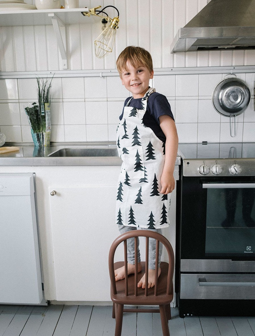 Gifts Fine Little Day Eid Gift Shop | Gran Wax Child Apron In Black/White By Fine Little Day