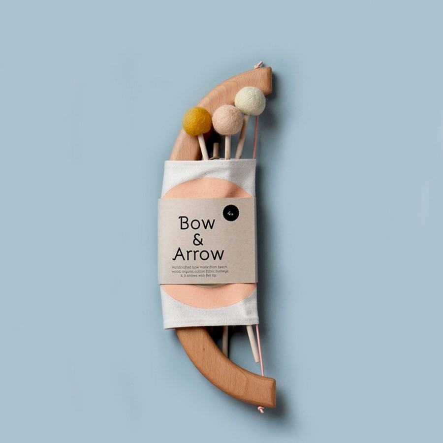 Play & Learn Tangerine Studio Pretend Play | Bow & Arrow Set | Peach