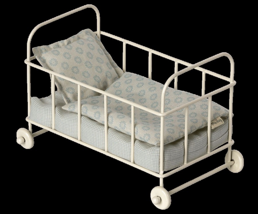 Gifts Maileg Little Treats | Cot Bed, Micro | Blue