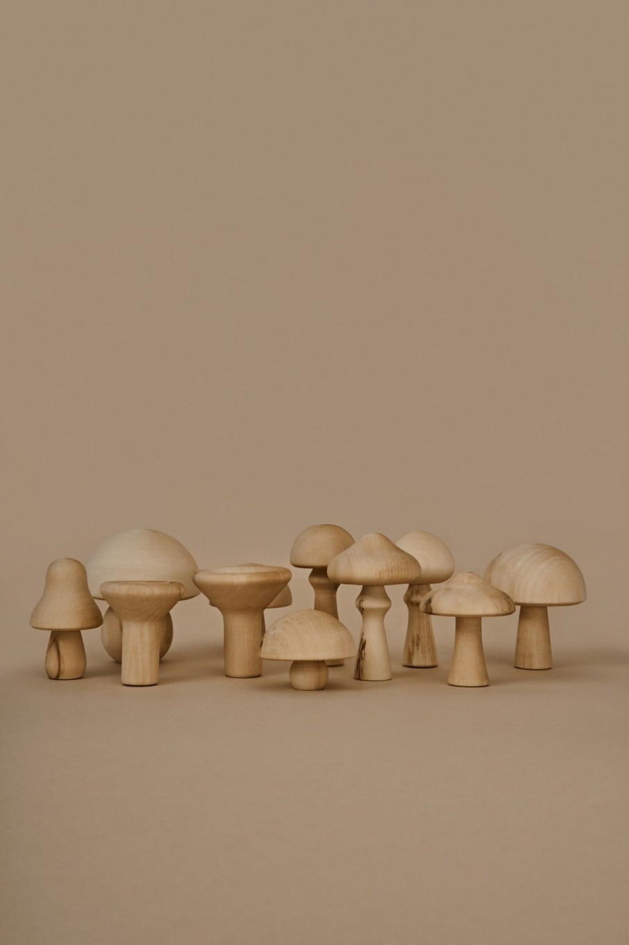 Play & Learn Raduga Grez Wooden Toys | Wooden Mushrooms Set - Natural