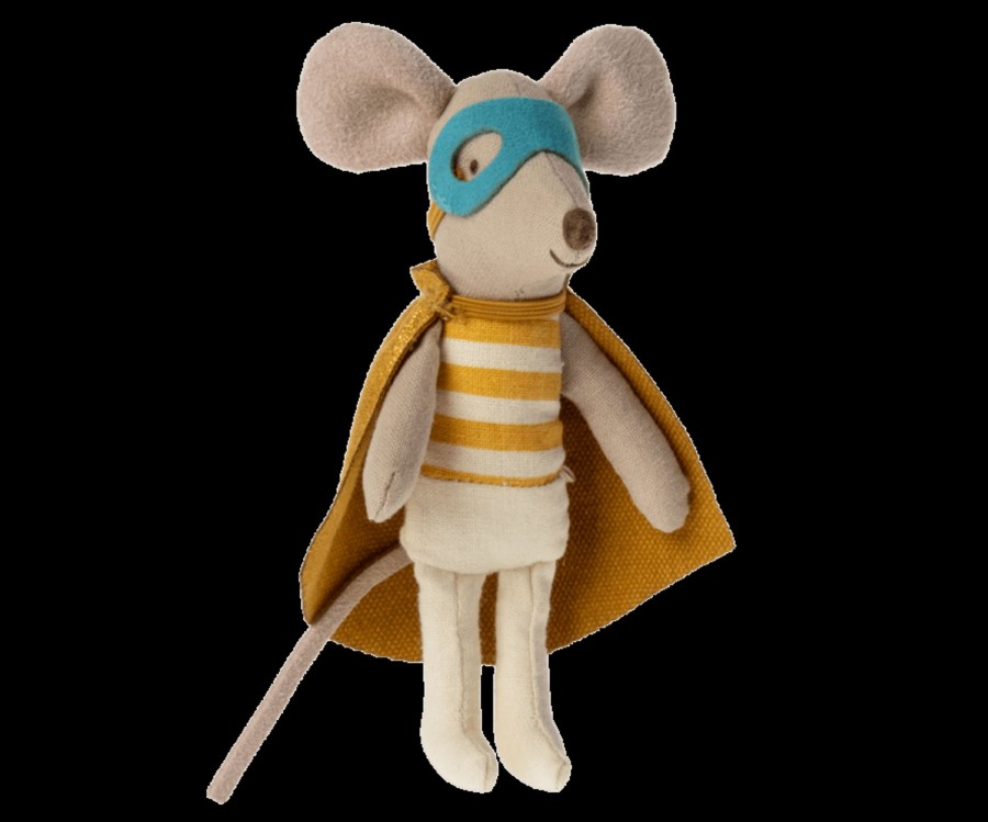 Gifts Maileg Little Treats | Super Hero Little Brother Mouse In Matchbox