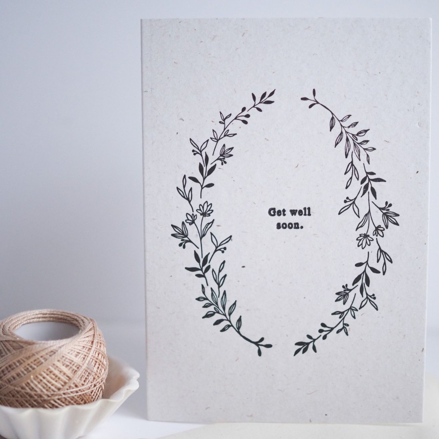 Gifts Soch & Co Eid Gift Shop | Letterpressed Card | Get Well Soon