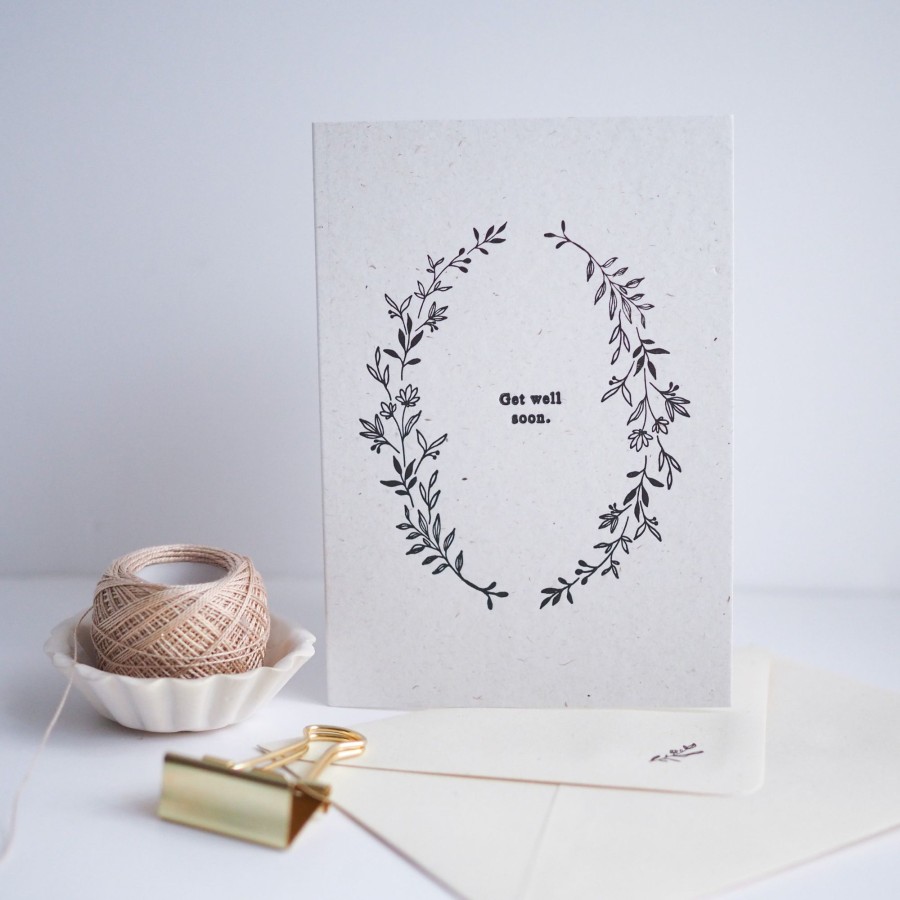 Gifts Soch & Co Eid Gift Shop | Letterpressed Card | Get Well Soon