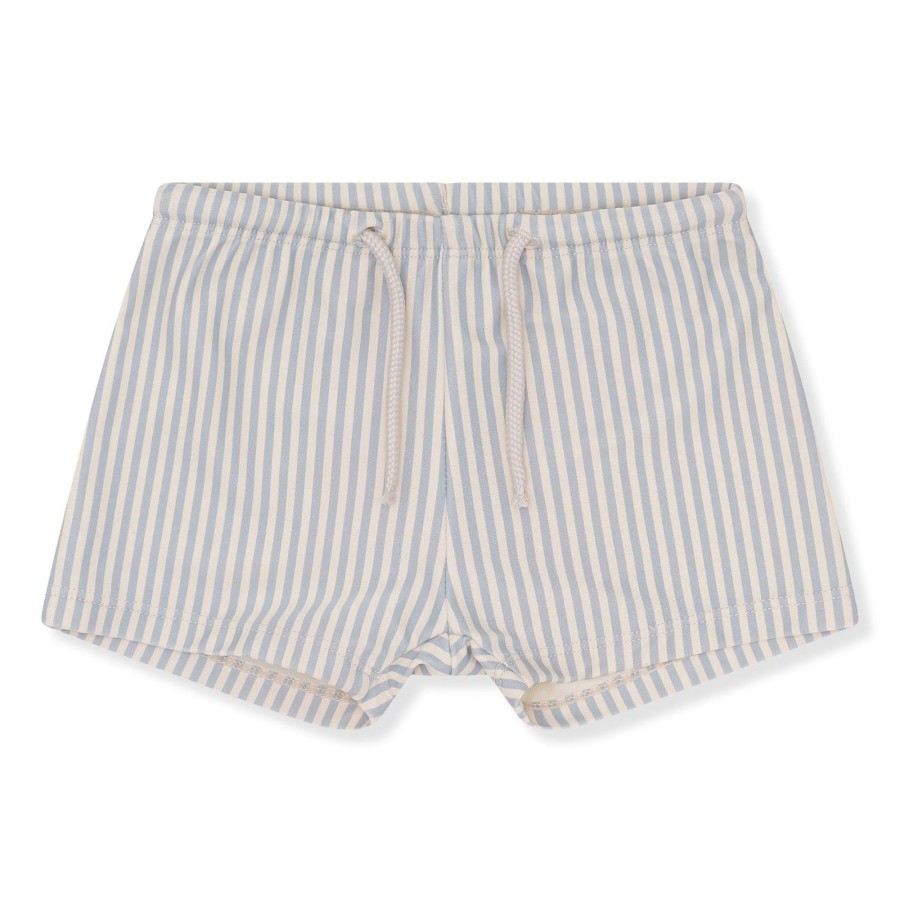 Clothing & Accessories Konges Slojd Swimwear | Aster Swim Shorts | Light Blue Stripe