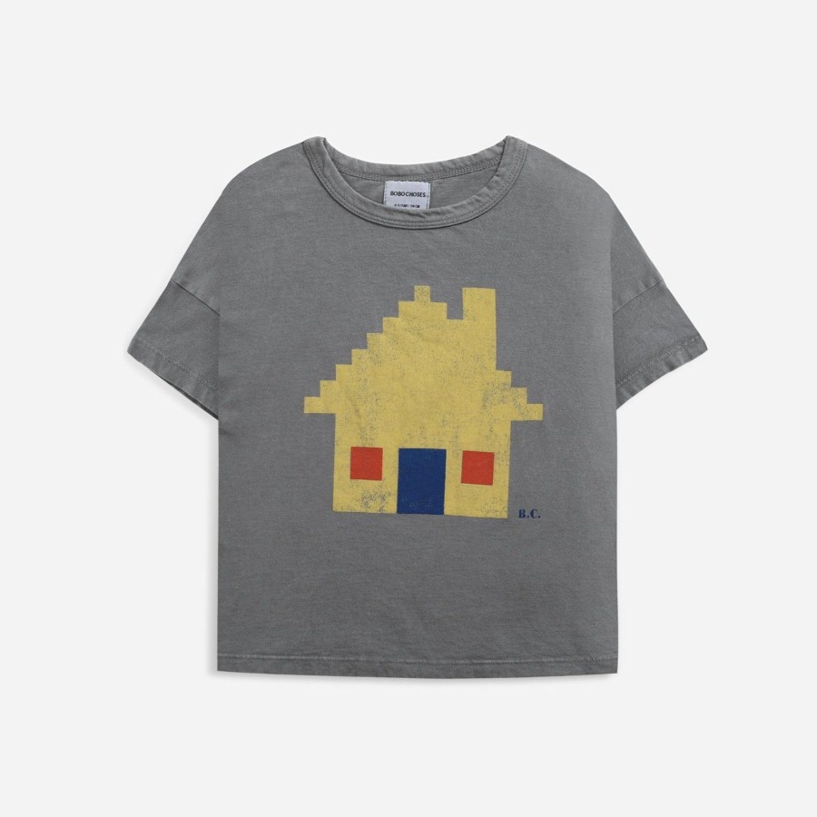 Clothing & Accessories BOBO CHOSES Tops & Bottoms | Brick House Short Sleeve Organic Cotton T-Shirt