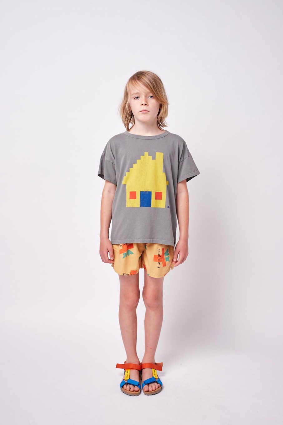 Clothing & Accessories BOBO CHOSES Tops & Bottoms | Brick House Short Sleeve Organic Cotton T-Shirt