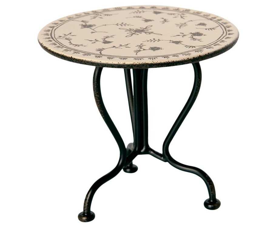 Gifts Maileg Little Treats | Maileg Micro Vintage Tea Table, Anthracite