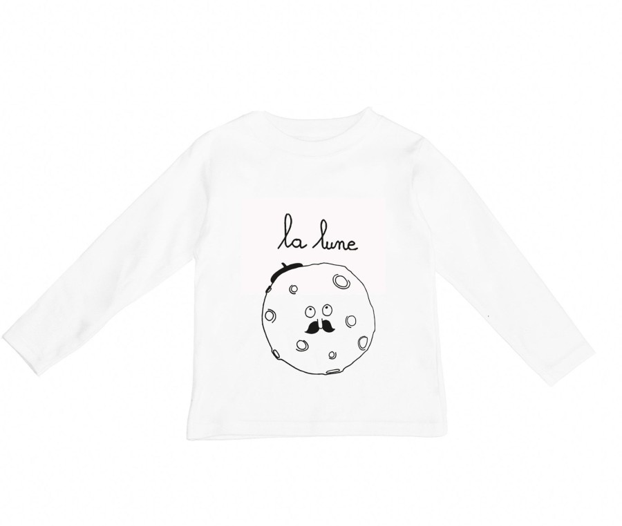 Clothing & Accessories Wexbaby Tops & Bottoms | La Lune Long Sleeve Tee By Wexbaby