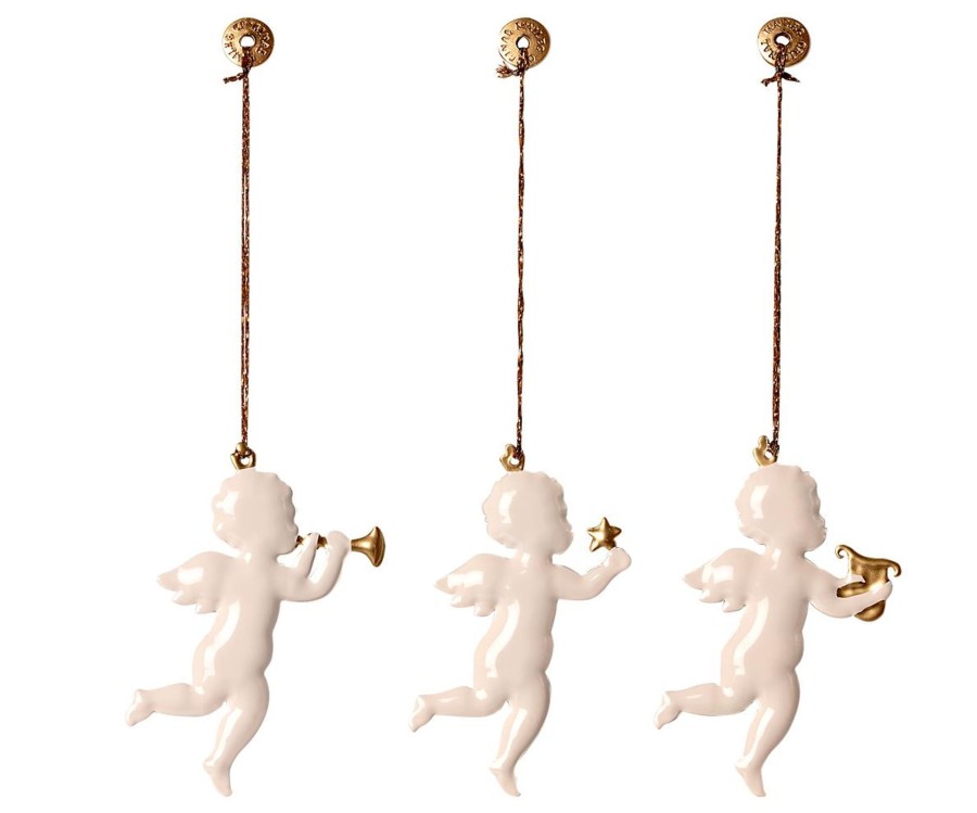 Gifts Maileg Little Treats | Angel Metal Ornament Set