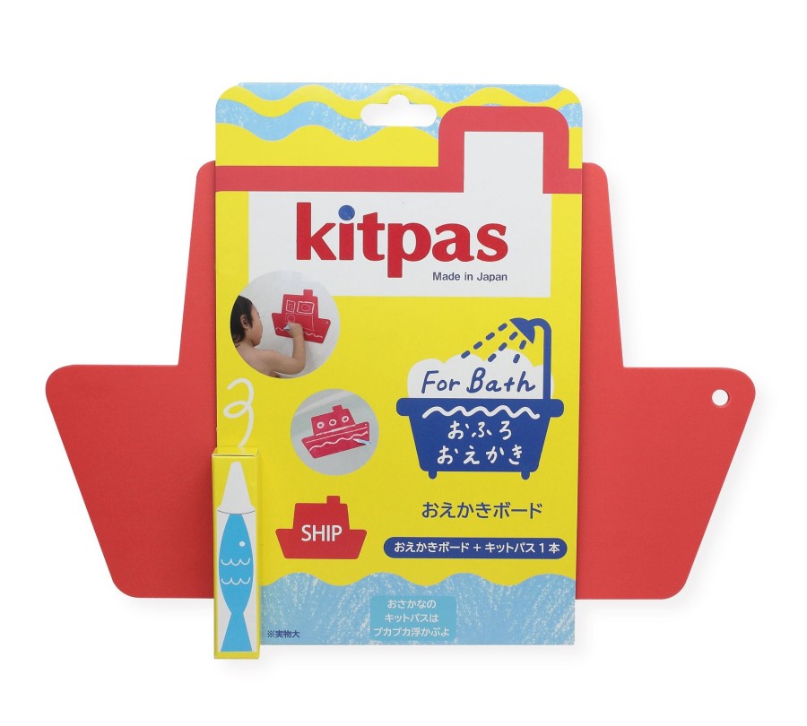 Play & Learn Kitpas Chalk & Crayons | Bath Drawing Board Set | Ship Board