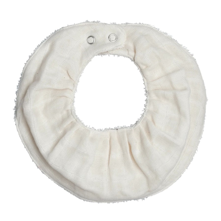 Gifts Fabelab Eid Gift Shop | Organic Cotton Ruffle Bib | Natural