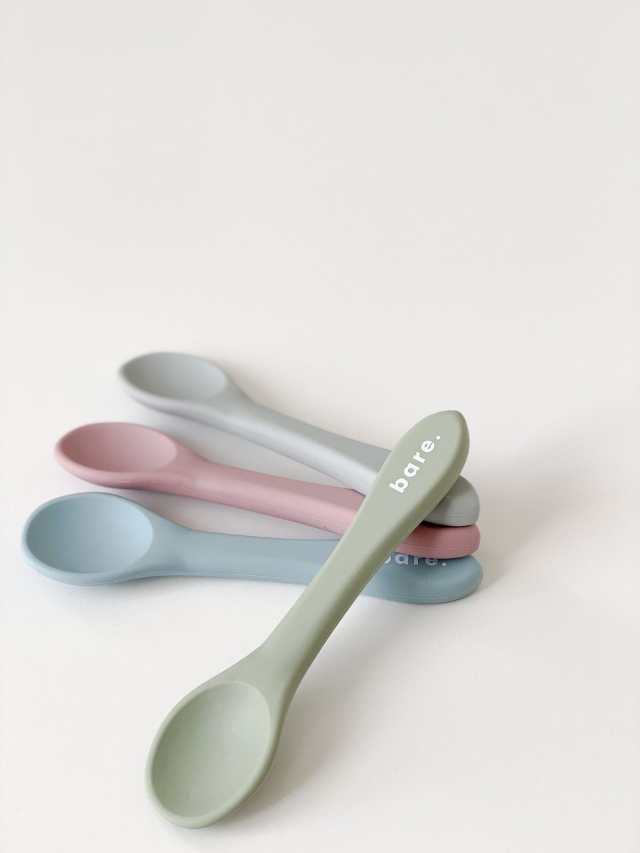 @Home Bare. Cutlery & Straws | Sage Silicone Spoon