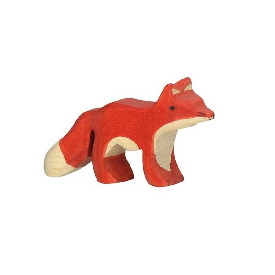 Play & Learn Holztiger Wooden Toys | Small Fox Wooden Figure