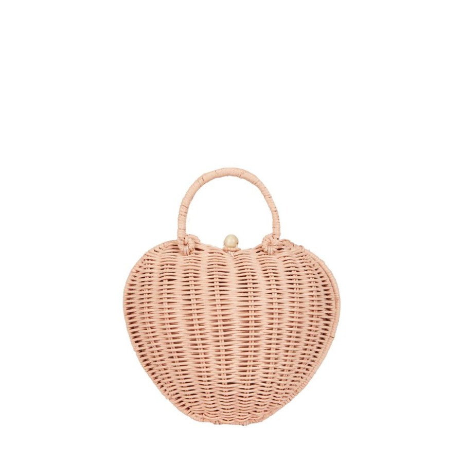 @Home Olli Ella Valentines | Olli Ella Rattan Luvya Bag | Rose