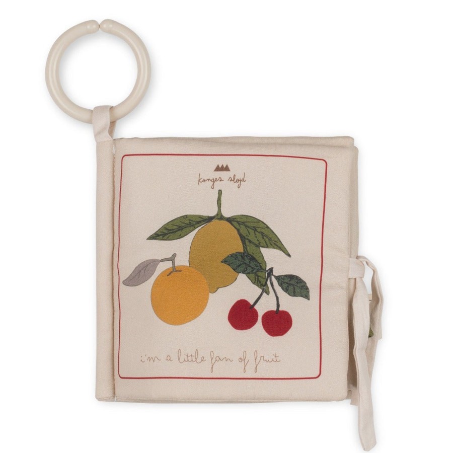 @Home Konges Slojd Mobiles & Wall Hangings | Organic Cotton Fruit Fabric Book