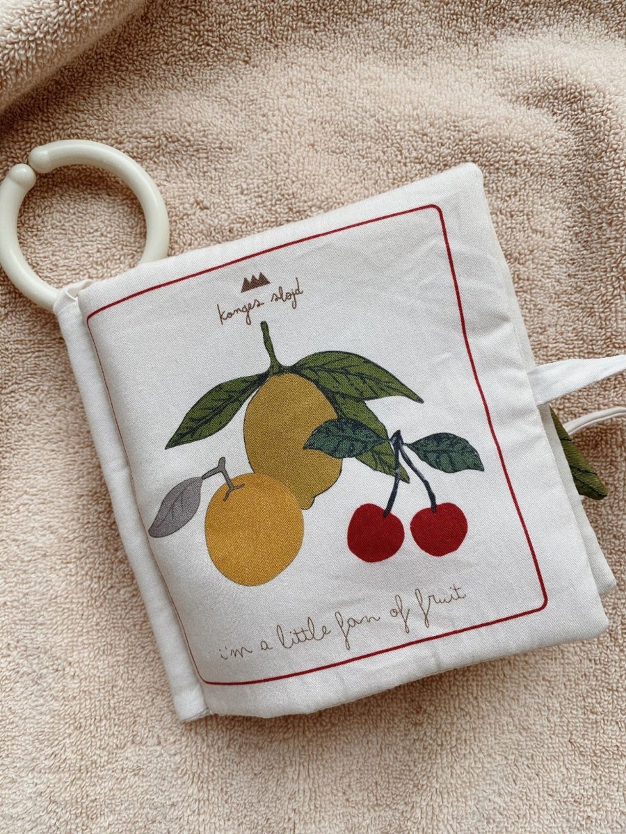 @Home Konges Slojd Mobiles & Wall Hangings | Organic Cotton Fruit Fabric Book