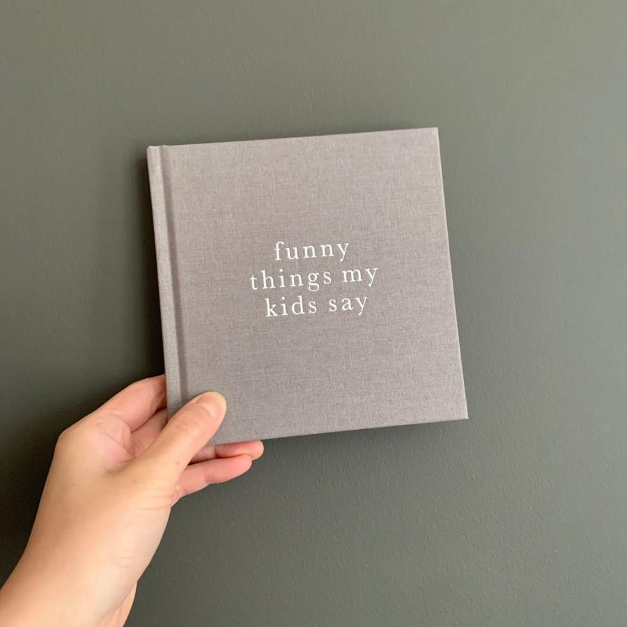 Gifts Write To Me Gifts For Newborns | Funny Things My Kids Say Grey By Write To Me