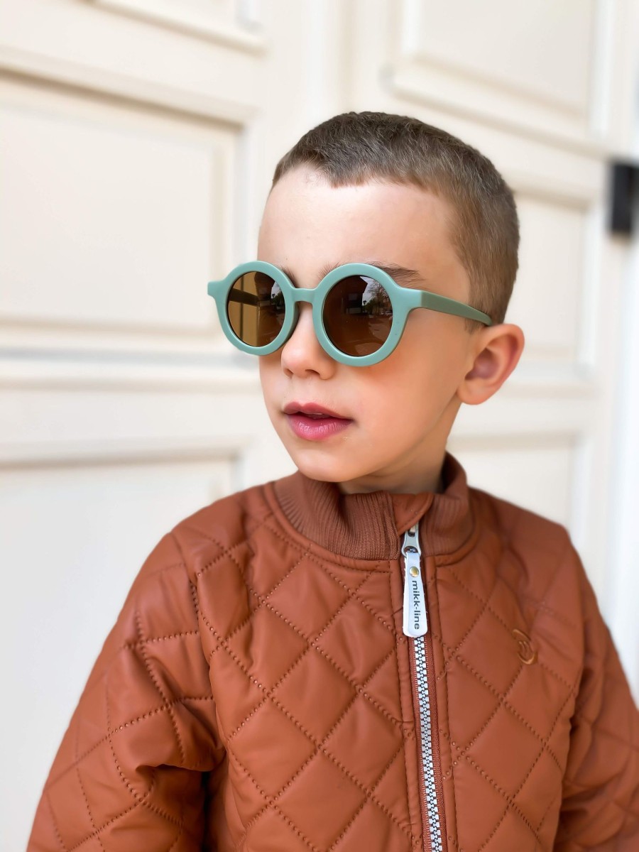 Gifts Grech & Co. Summer Shop | Grech & Co. Sustainable Kids Sunglasses With Matte Finish | Fern