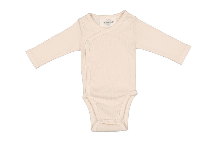 Clothing & Accessories Moumout Bodysuits & Pyjamas | Double Ribbed Cotton Bodysuit | Milk