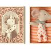 Gifts Maileg Gifts For Newborns | Maileg Baby Girl Mouse With Sleepy/Wakey Eyes In Box