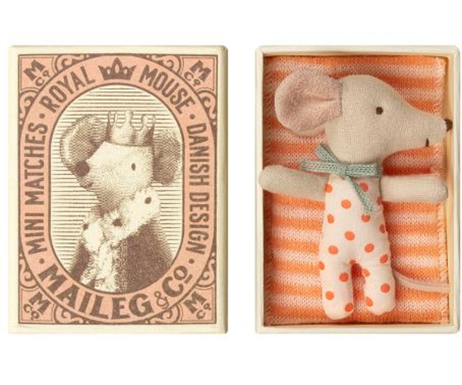 Gifts Maileg Gifts For Newborns | Maileg Baby Girl Mouse With Sleepy/Wakey Eyes In Box