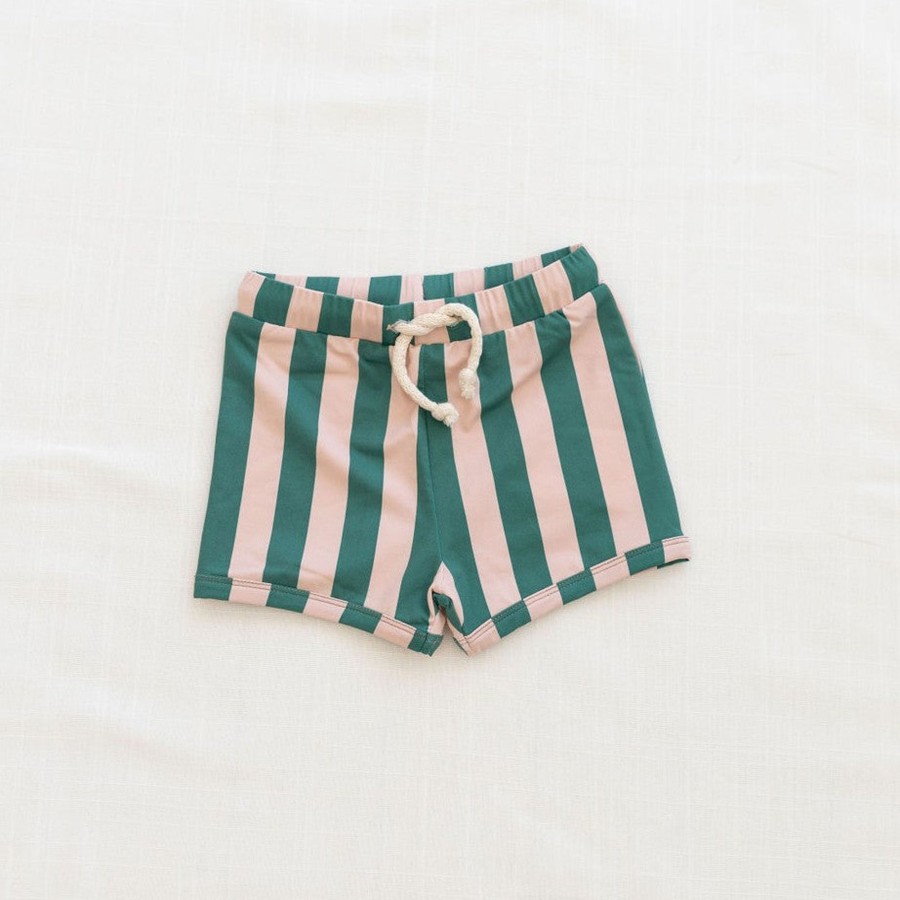 Gifts Fin & Vince Summer Shop | Retro Uv Swim Trunks | Watermelon Stripe