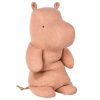 Baby Maileg Soft Toys | Safari Friends, Medium Hippo | Dusty Rose