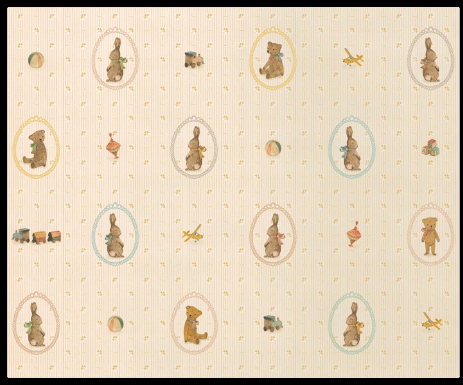 Gifts Maileg Little Treats | Giftwrap Bunnies And Teddies 10 Metre