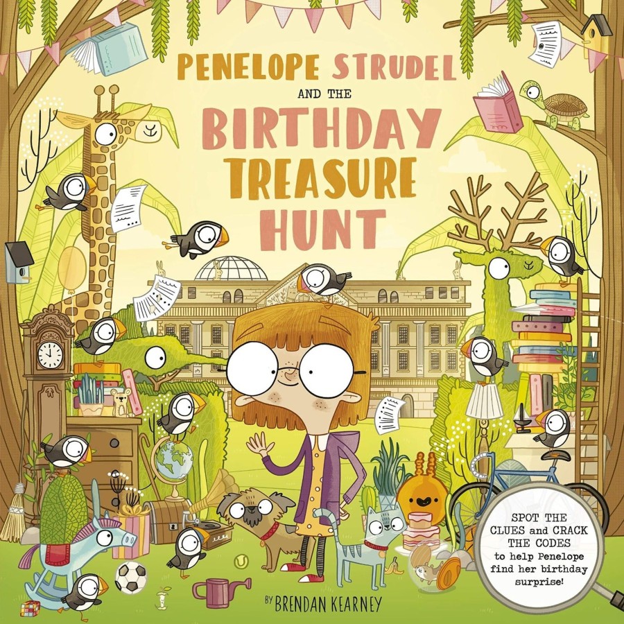 Play & Learn Quarto Activity, Colouring & Sticker Books | Penelope Strudel | And The Birthday Treasure Hunt