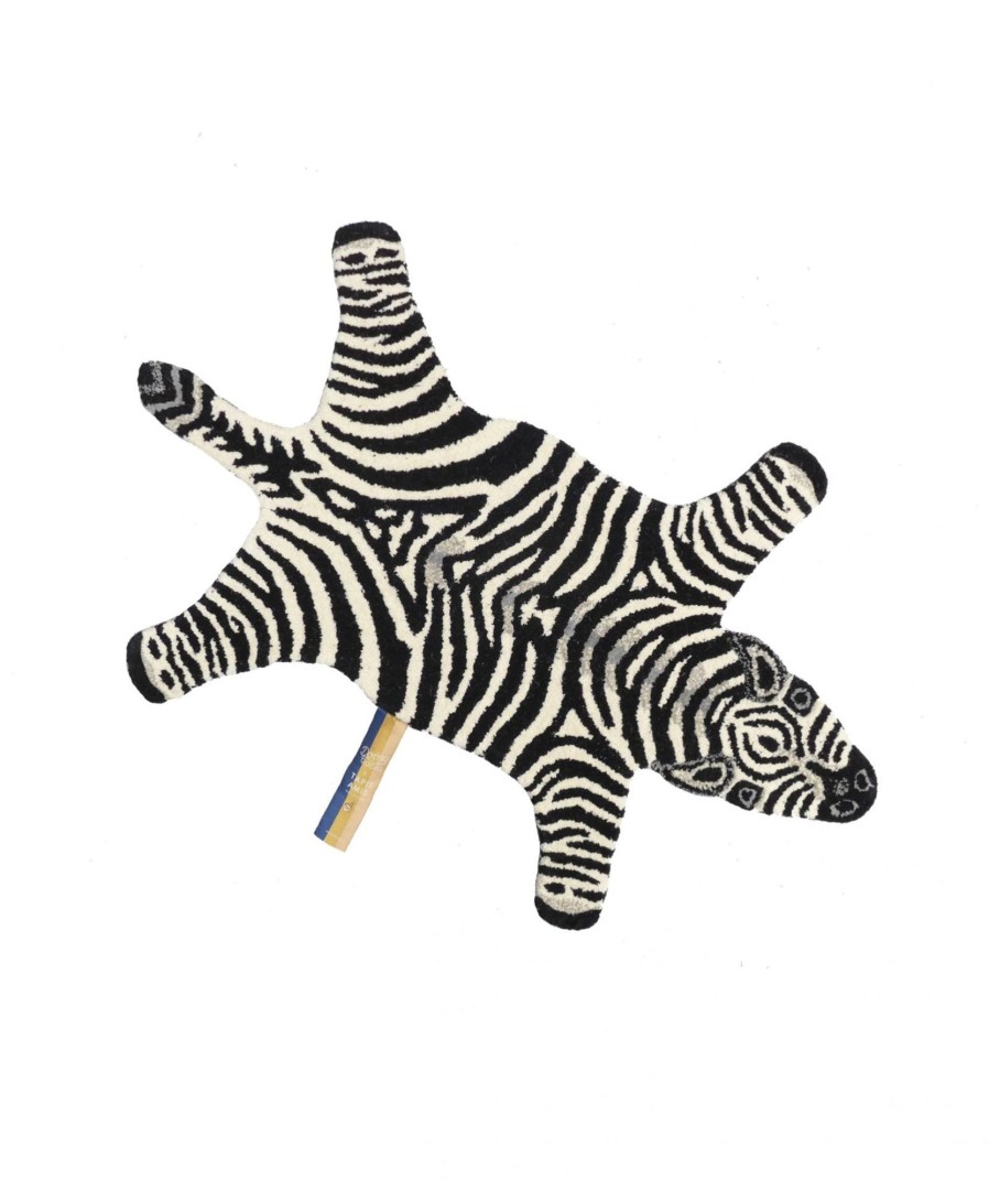 @Home Doing Goods Cushions & Rugs | Chubby Zebra Wool Rug Small