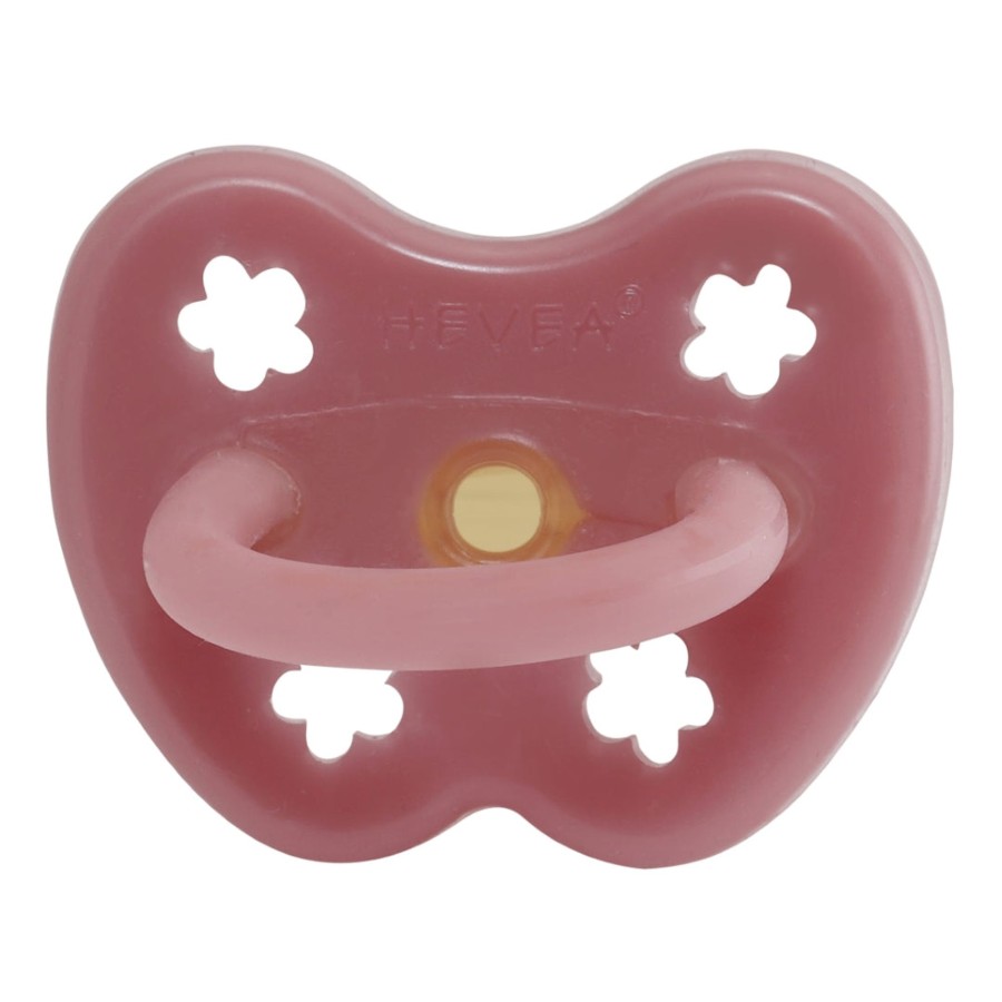 Baby Hevea Pacifiers, Clips & Teethers | Colourful Pacifier 0-3 Mth - Round In Watermelon