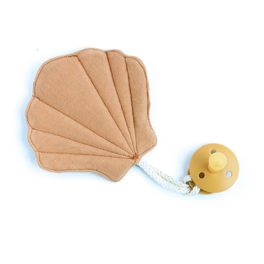 Gifts Oh Dubidu Gifts For Newborns | Oh Dubidu Shell Pacifier Holder | Camel