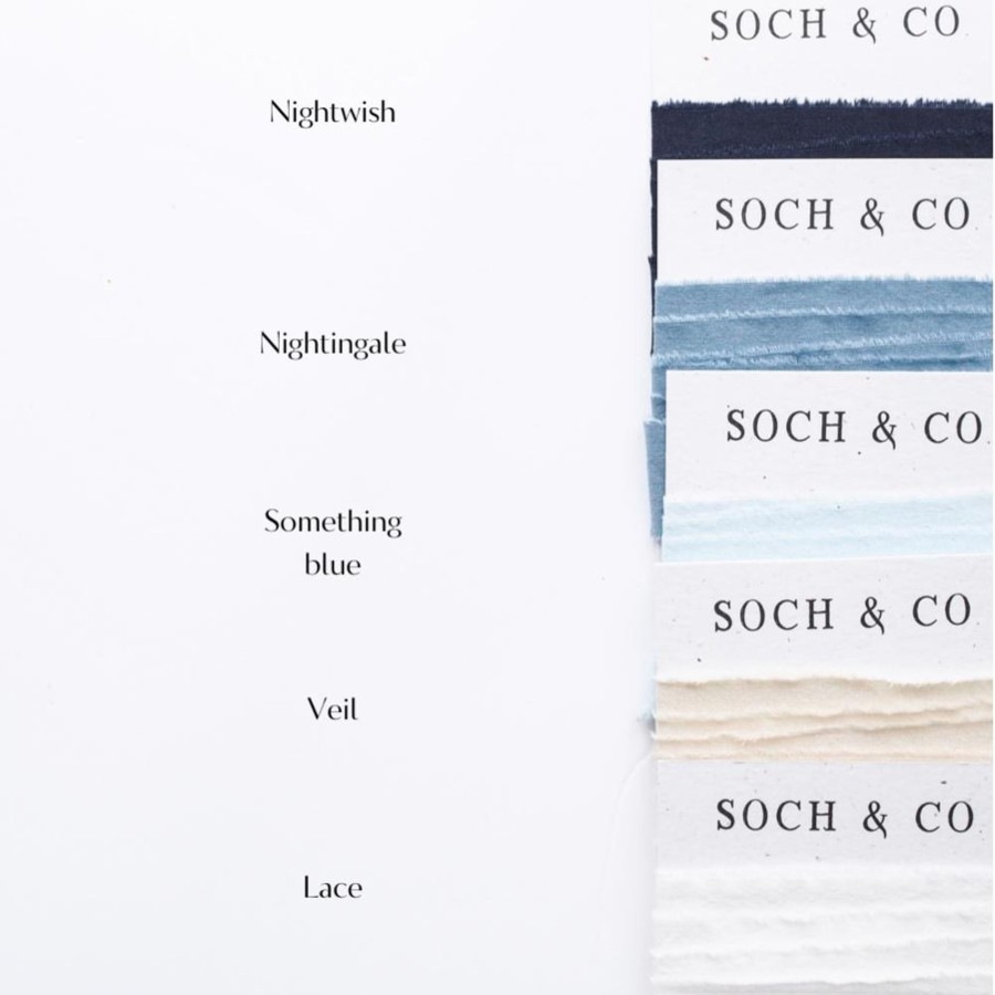 Gifts Soch & Co Gift Wrapping & Accessories | Hand Frayed Ribbon | Veil